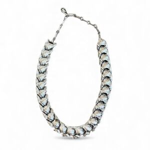 Coro Silver Tone Choker Necklace MCM